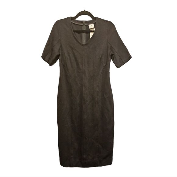 NWT CABI "Claire" Black Midi Dress - Size 2 - Picture 1 of 10